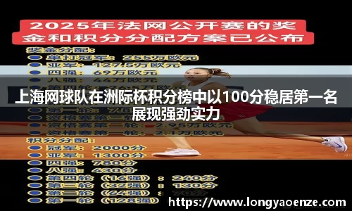 上海网球队在洲际杯积分榜中以100分稳居第一名展现强劲实力