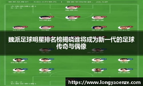 魏派足球明星排名榜揭晓谁将成为新一代的足球传奇与偶像